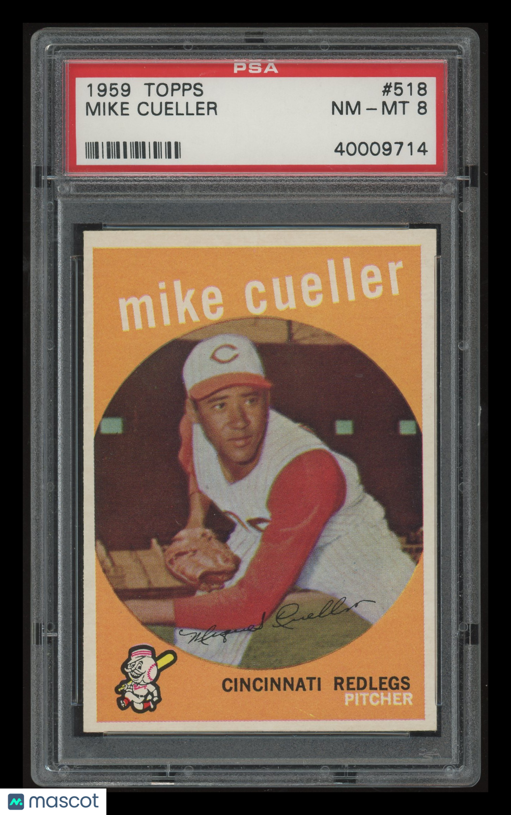 1959 Topps Mike Cueller #518 PSA 8