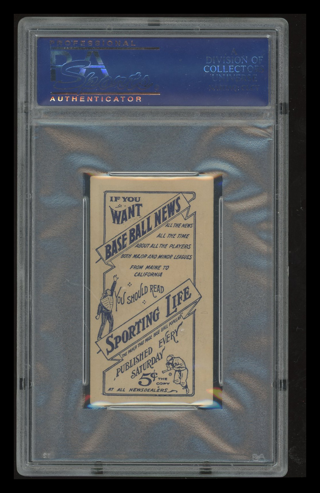 1911 M116 Sporting Life George Gibson Pastel Background PSA 5