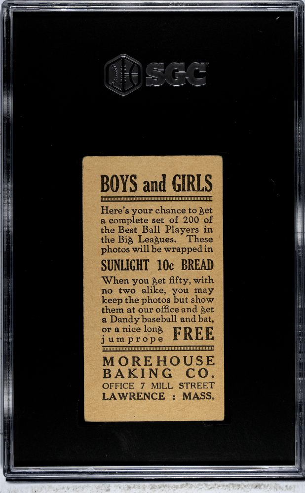 1916 Morehouse Baking Bob Bescher #14 SGC 2.5