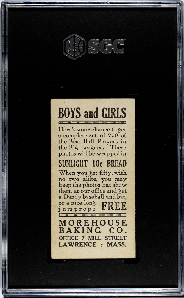 1916 Morehouse Baking Josh Devore #46 SGC 3