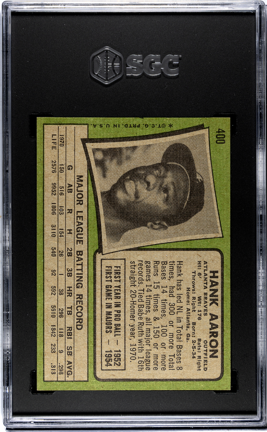 1971 Topps Hank Aaron #400 SGC 6.5