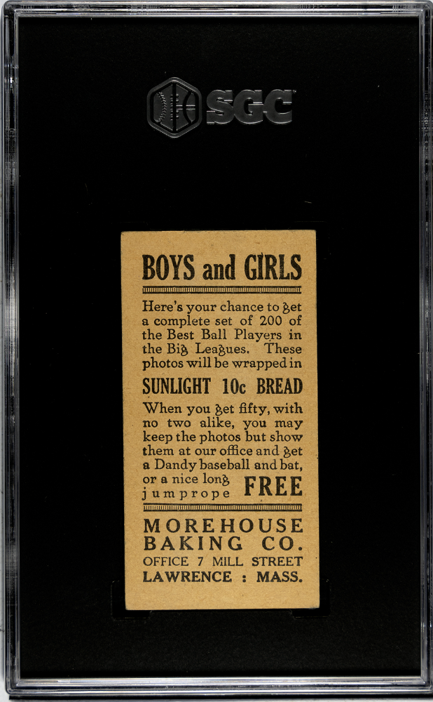 1916 Morehouse Baking J. Carlisle Smith #167 SGC 2.5