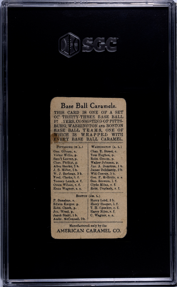 1910 American Caramel Co. (E91C) Geo. Gibson SGC 1