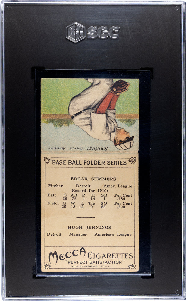 1911 T201 Mecca Cigarettes Jennings Summers SGC 2.5