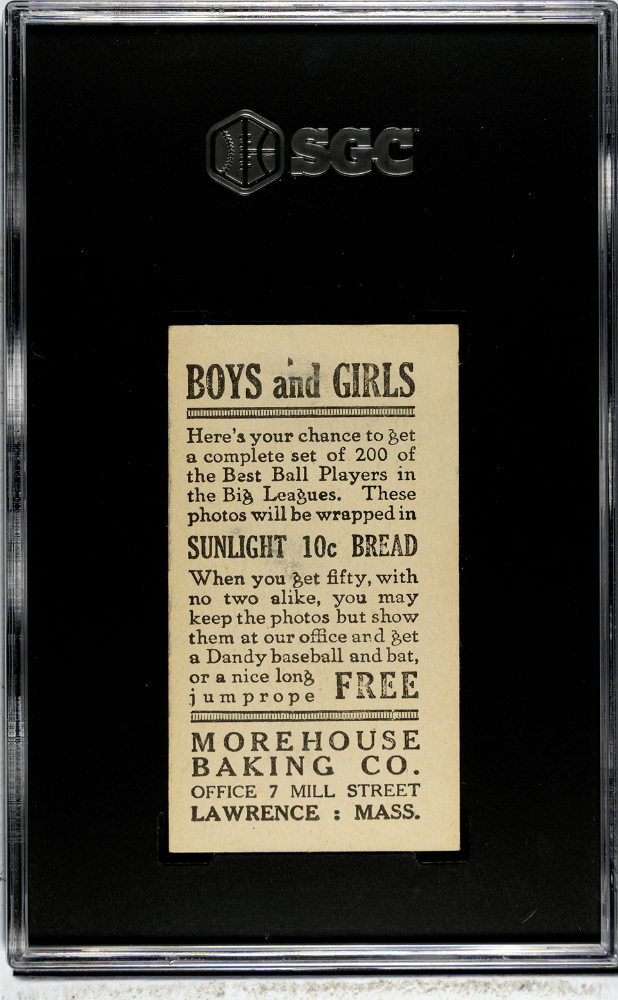 1916 Morehouse Baking Steve O'neill #135 SGC 5