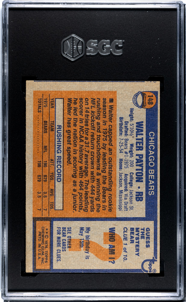 1976 Topps Walter Payton #148 SGC 4.5