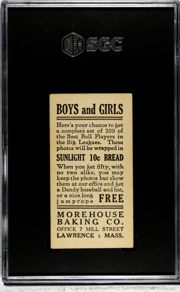 1916 Morehouse Baking Rube Oldring #132 SGC 3