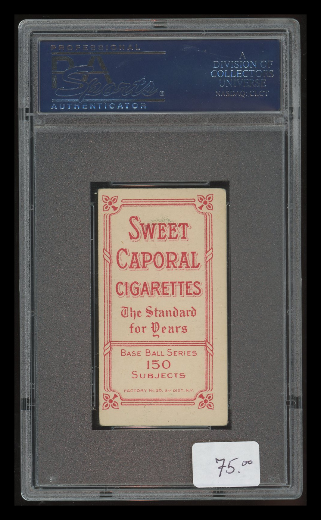 1909-11 T206 Sweet Caporal George Gibson PSA 3