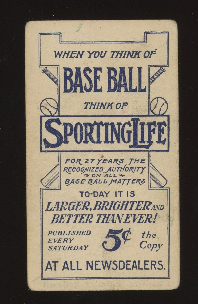 1910 Sporting Life Howie Camnitz