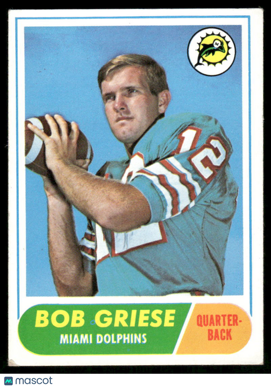 1968 Topps Football Bob Griese #196