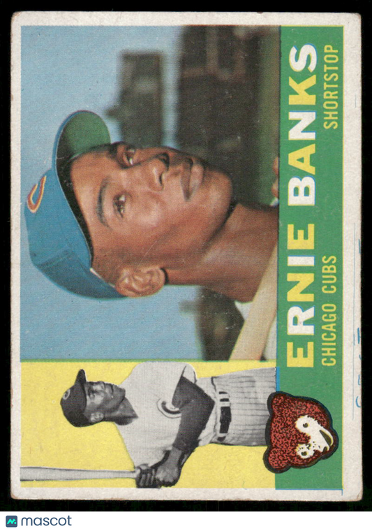 1960 Topps Baseball Ernie Banks #10