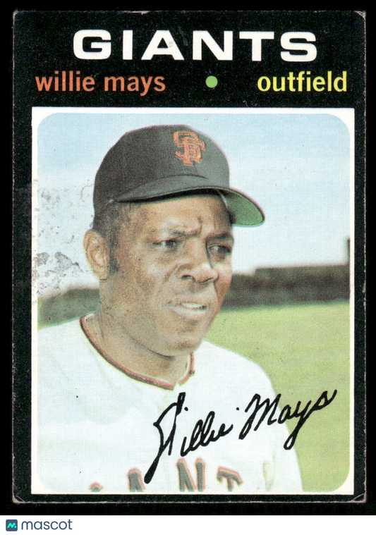 1971 Topps Willie Mays #600