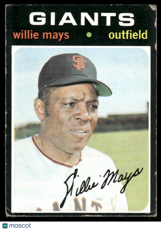 1971 Topps Willie Mays #600
