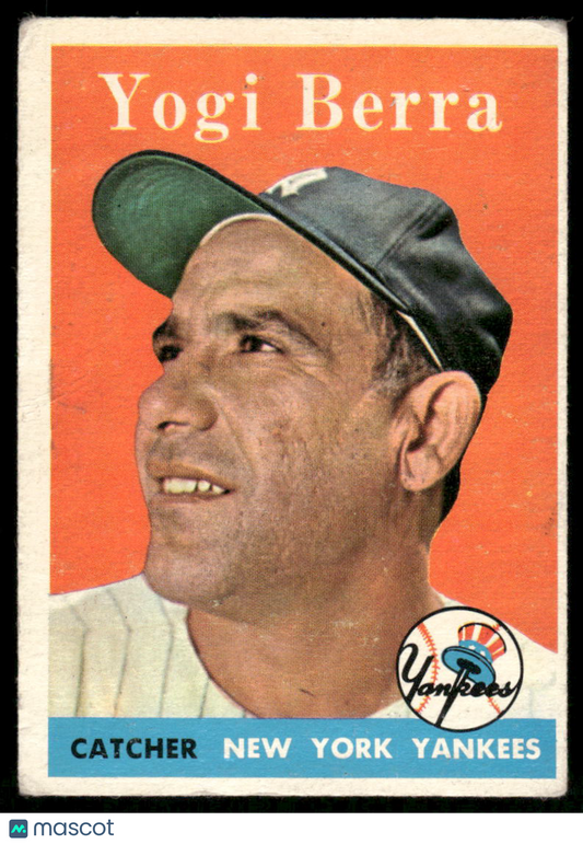 1958 Topps Baseball Yogi Berra #370