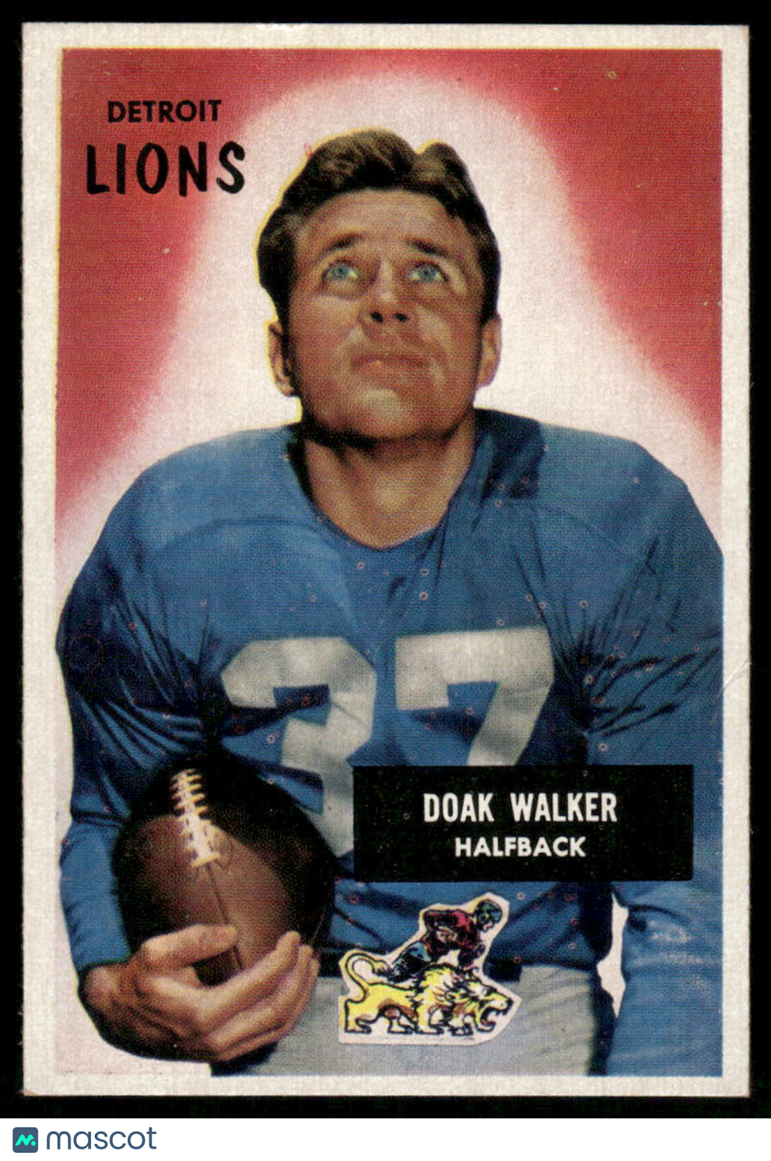 1954 1955 Bowman Football Doak Walker #1