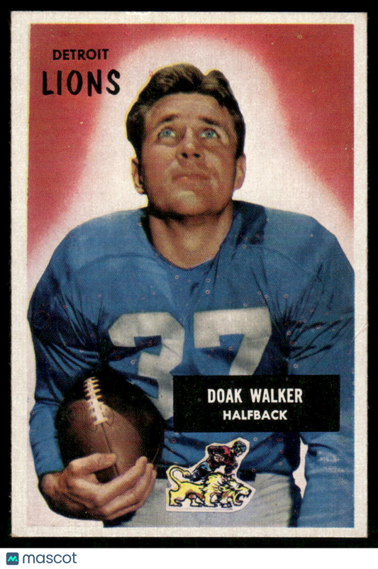 1954 1955 Bowman Football Doak Walker #1