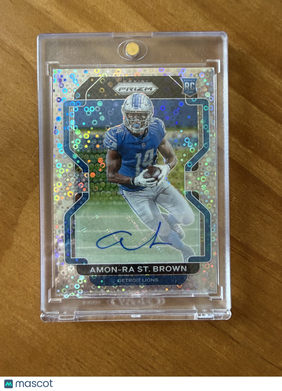 2021 Panini Prizm Football Amon-Ra St. Brown #358 Disco RC
