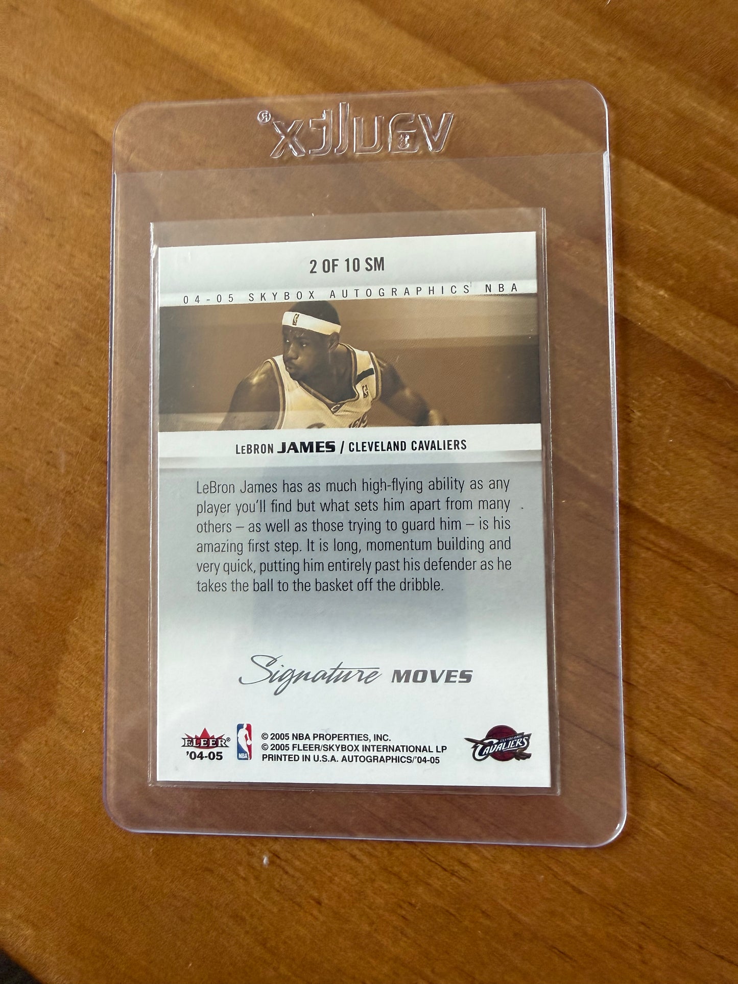 2005 SkyBox Autographics Signature Moves LeBron James #2 SM