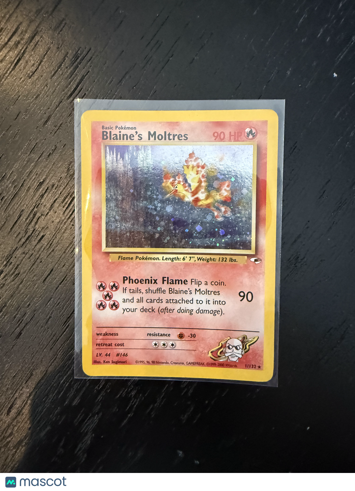 2000 Gym Challenge Blaine's Moltres Holo Rare #1/132