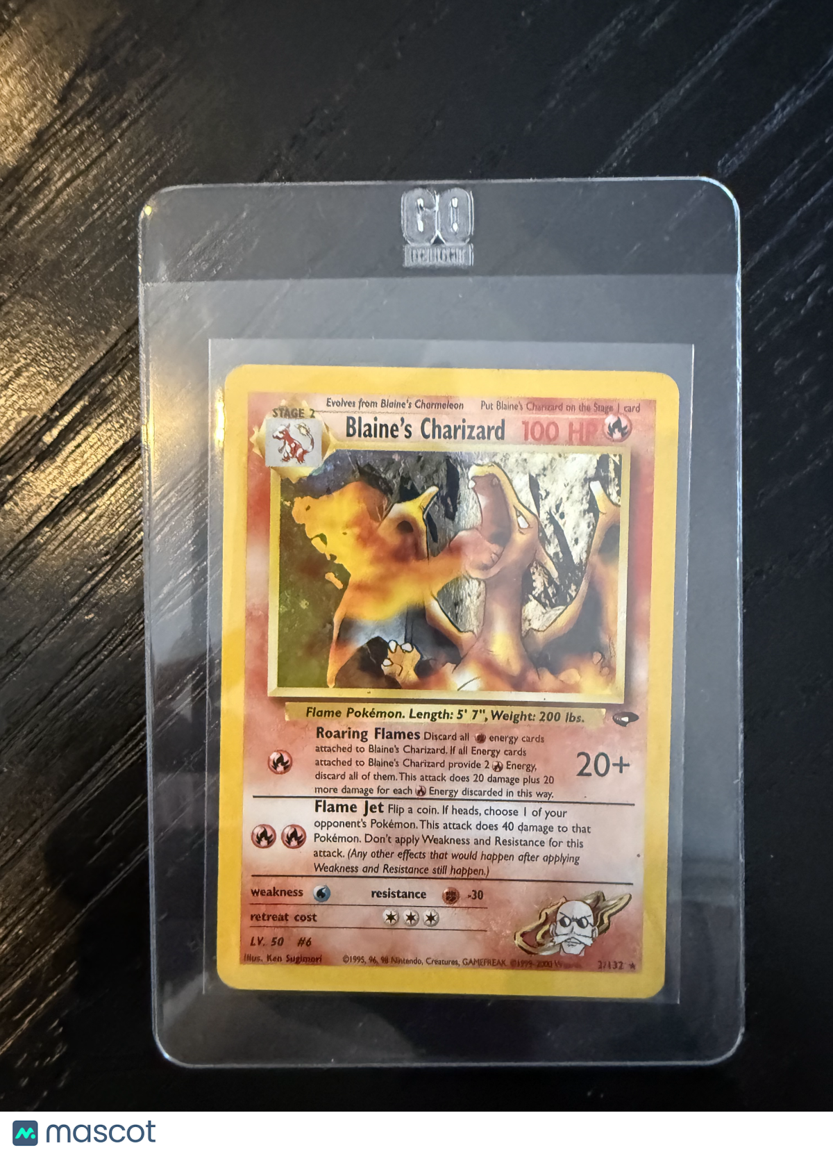 2000 Gym Challenge Blaine's Charizard Holo Rare #2/132