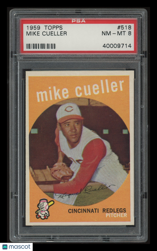 1959 Topps Mike Cueller #518 PSA 8