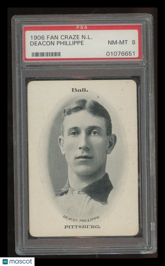 1906 Fan Craze N.L. Deacon Phillippe PSA 8