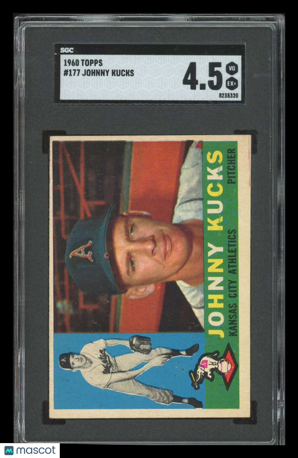 1960 Topps Johnny Kucks #177 SGC 4.5