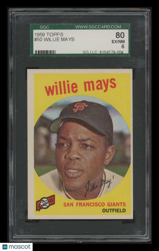 1959 Topps Willie Mays #50 SGC 6