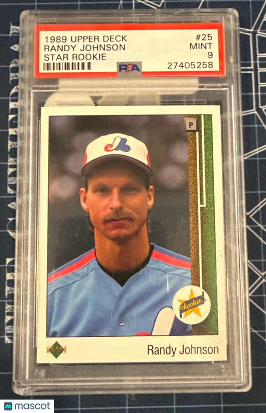 1989 Upper Deck Randy Johnson #25 Star Rookie PSA 9