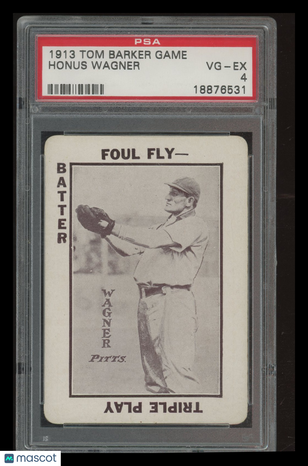 1913 Tom Barker Game Honus Wagner PSA 4