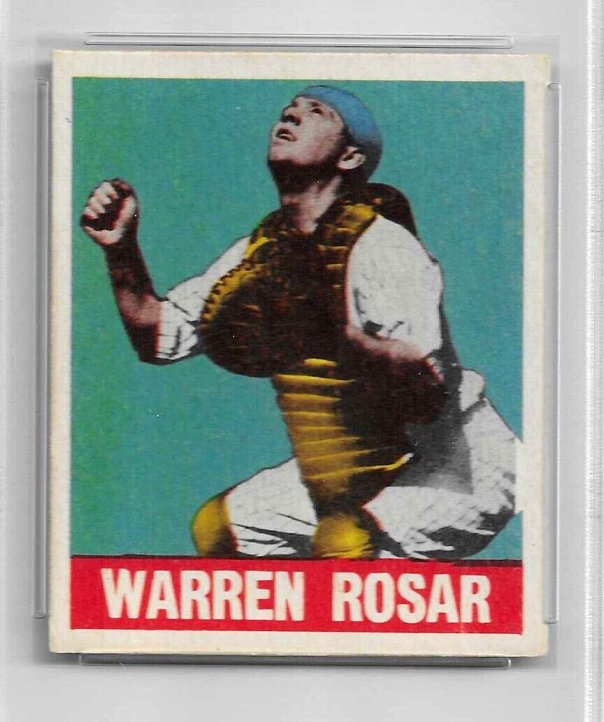 1948 Leaf Warren "Buddy" Rosar #128 Rookie VG - EX Base Set PSA 4