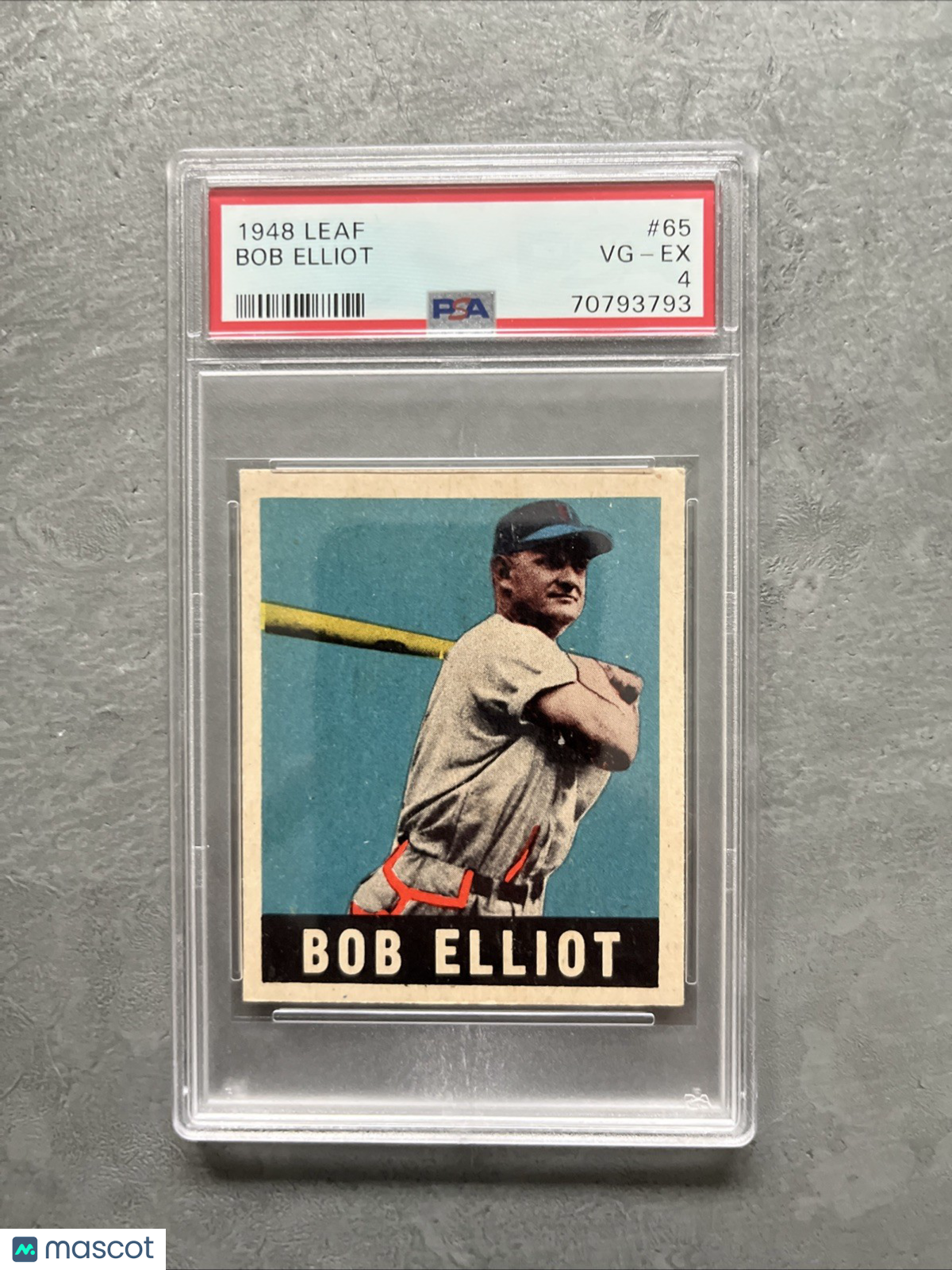 1948 Leaf Bob Elliott #65 PSA 4