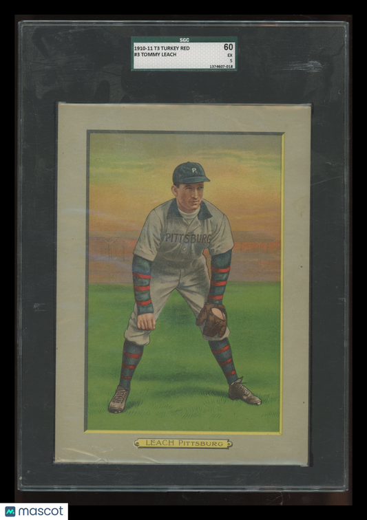 1910 T3 Turkey Red Tommy Leach #3 SGC 5