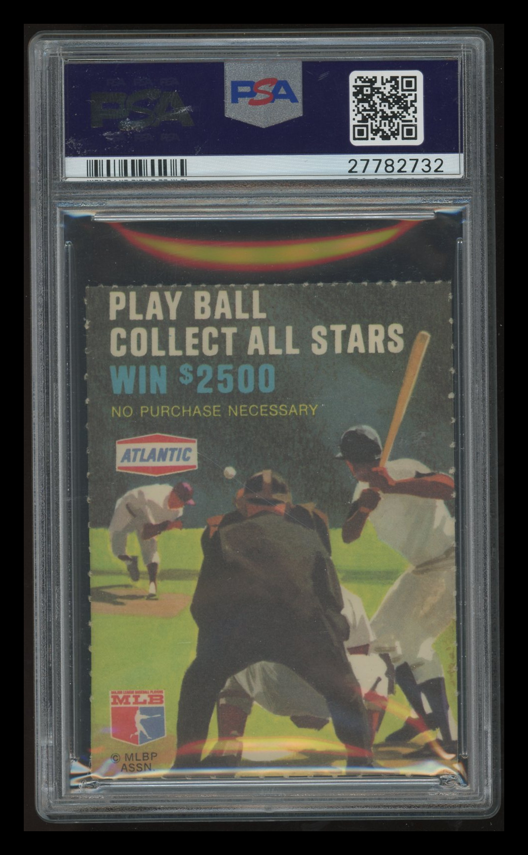 1968 Atlantic Oil Play Ball Game-Perforated Roger Maris Back Perf. PSA 1