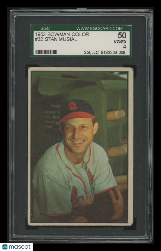 1953 Bowman Color Stan Musial #32 SGC 4