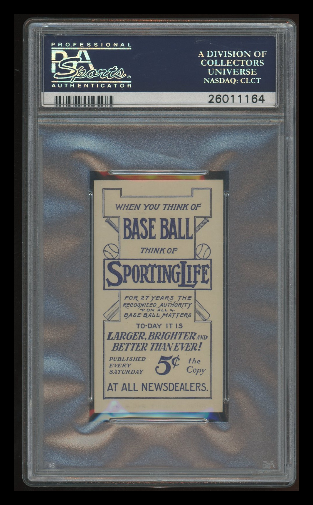 1911 M116 Sporting Life Dots Miller (Pittsburg) PSA 7