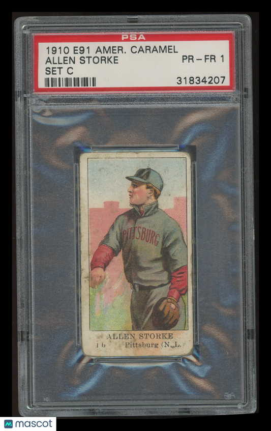1910 E91 American Caramel Set C Allen Storke PSA 1