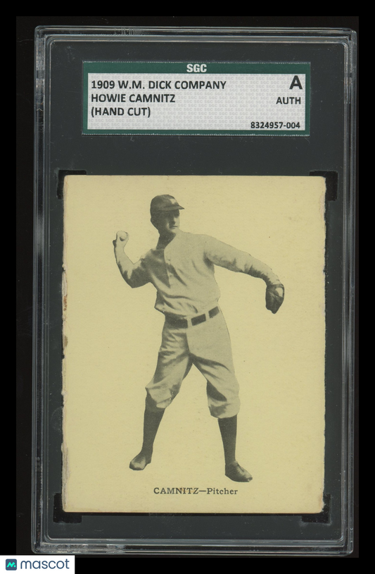 1909 W.M. Dick Company Howie Camnitz (Hand Cut) SGC A