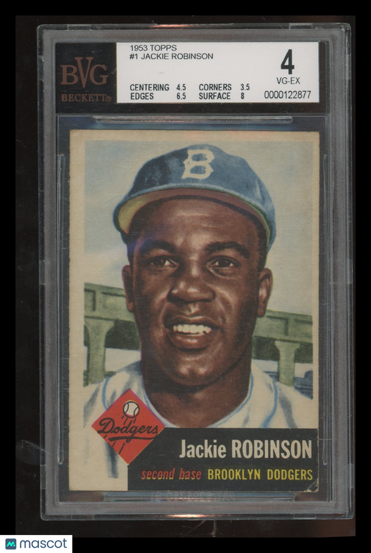 1953 Topps Jackie Robinson #1 BVG 4