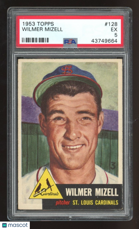 1953 Topps Wilmer Mizell #128 PSA 5