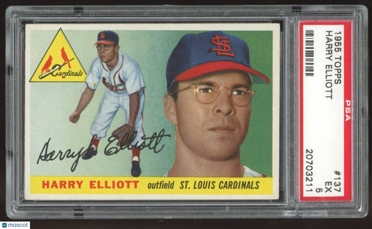 1955 Topps Harry Elliott #137 PSA 5