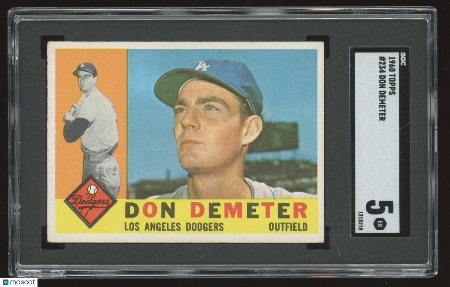 1960 Topps Don Demeter #234 SGC 5