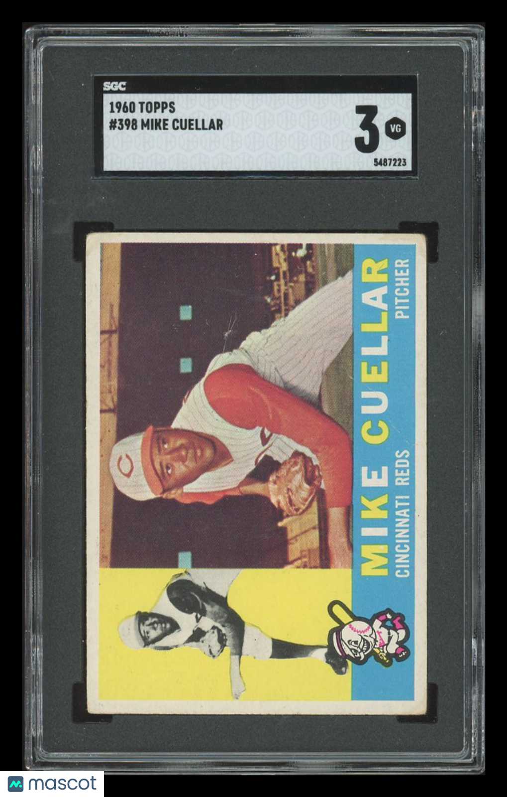 1960 Topps Mike Cuellar #398 SGC 3