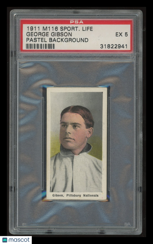 1911 M116 Sporting Life George Gibson Pastel Background PSA 5