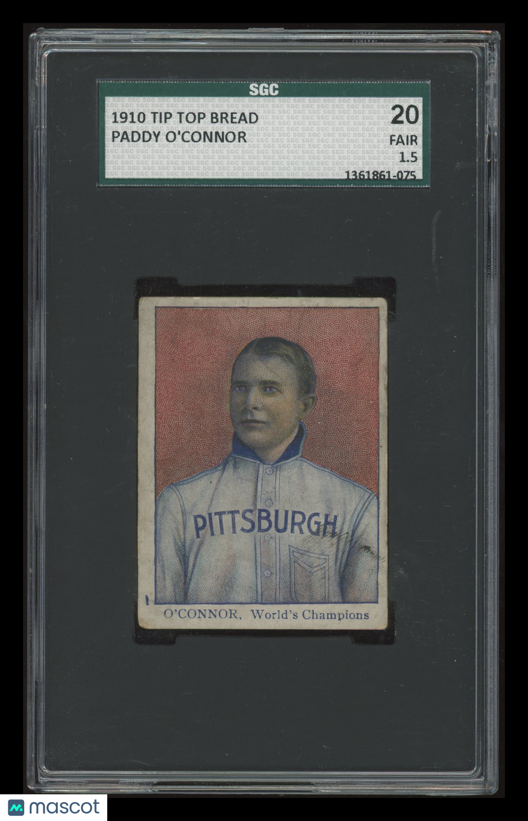 1910 Tip Top Bread Paddy O'Connor SGC 1.5