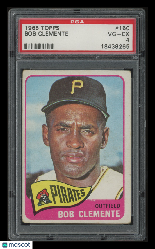 1965 Topps Bob Clemente #160 PSA 4