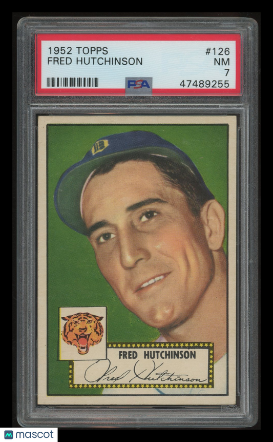1952 Topps Fred Hutchinson #126 PSA 7