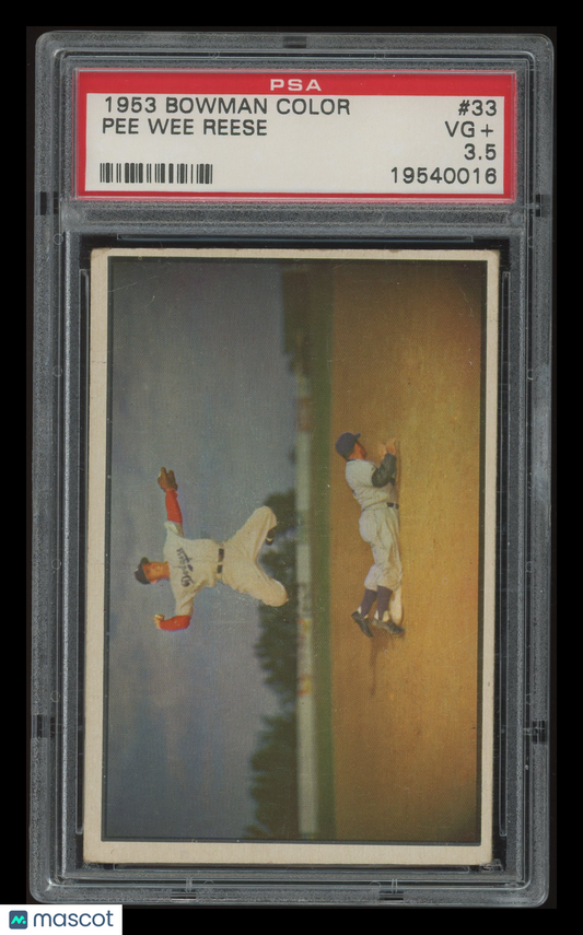 1953 Bowman Color Pee Wee Reese #33 PSA 3.5