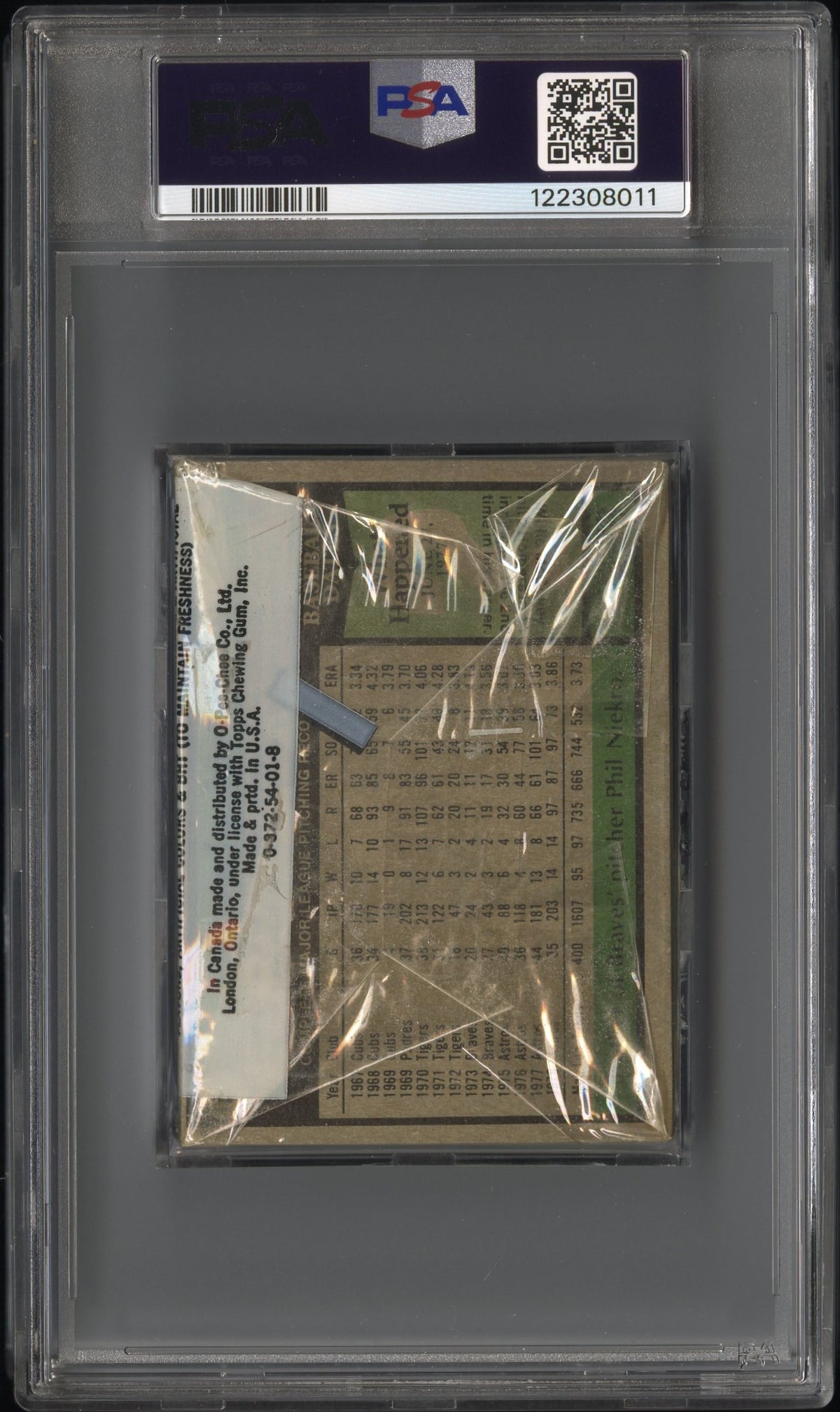 1979 Topps Baseball Cello Pack Cello Pack George Brett PSA 7