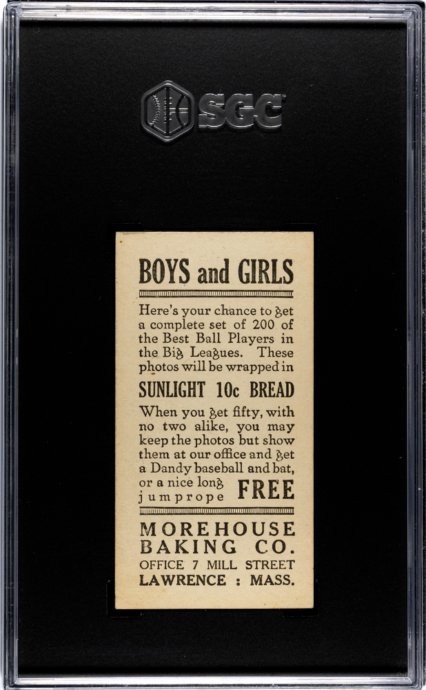 1916 Morehouse Baking Jacques Fournier #63 SGC 4